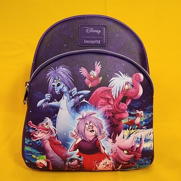 Loungefly Disney Madam Mim The Sword In The Stone Forms Purple Mini Backpack - Picture 1 of 12